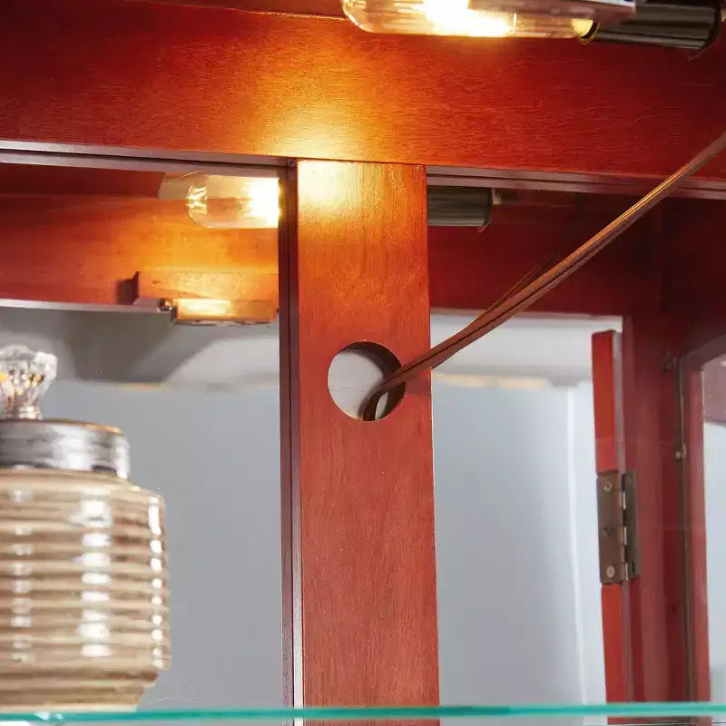 MAYEERTY Meuble de cuisine pour ustensiles MDF+Placage Bois 1 Porte Range-ustensiles Intégré