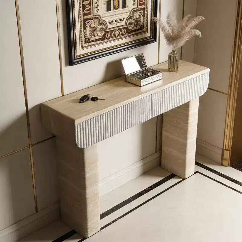 Console GDFStudio Ellington Modern 47.2 avec tiroirs cannelés