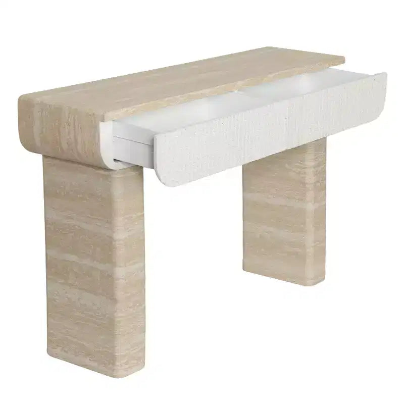 Console GDFStudio Ellington Modern 47.2 avec tiroirs cannelés