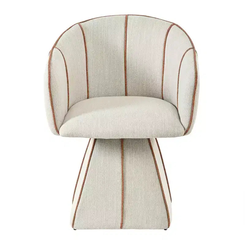 Christopher Knight Home Laleh Chaises de salle à manger pivotantes modernes en métal et bois avec dossier baquet (lot de 2)
