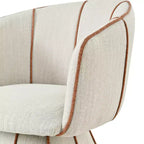 Christopher Knight Home Laleh Chaises de salle à manger pivotantes modernes en métal et bois avec dossier baquet (lot de 2)