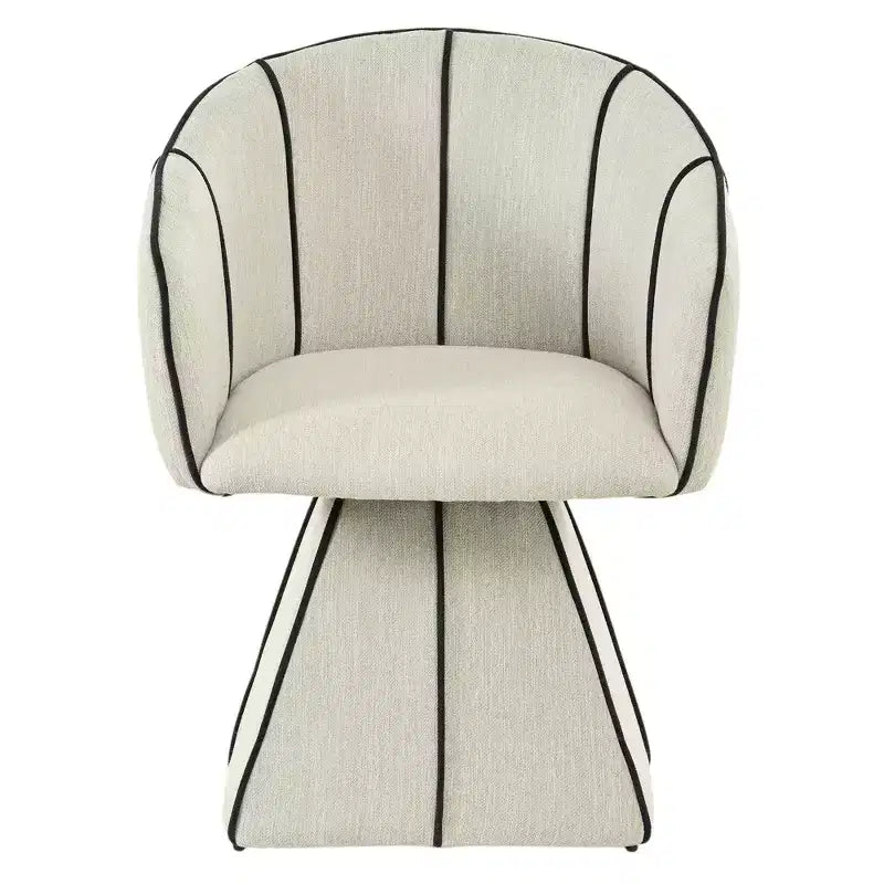 Christopher Knight Home Laleh Chaises de salle à manger pivotantes modernes en métal et bois avec dossier baquet (lot de 2)