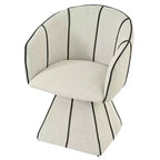 Christopher Knight Home Laleh Chaises de salle à manger pivotantes modernes en métal et bois avec dossier baquet (lot de 2)