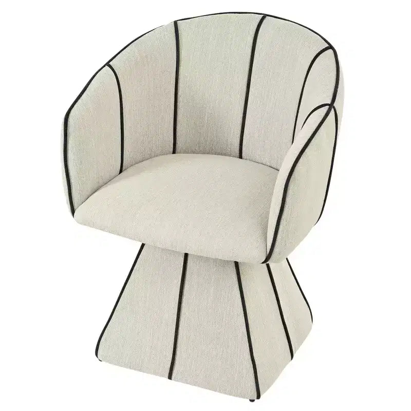 Christopher Knight Home Laleh Chaises de salle à manger pivotantes modernes en métal et bois avec dossier baquet (lot de 2)