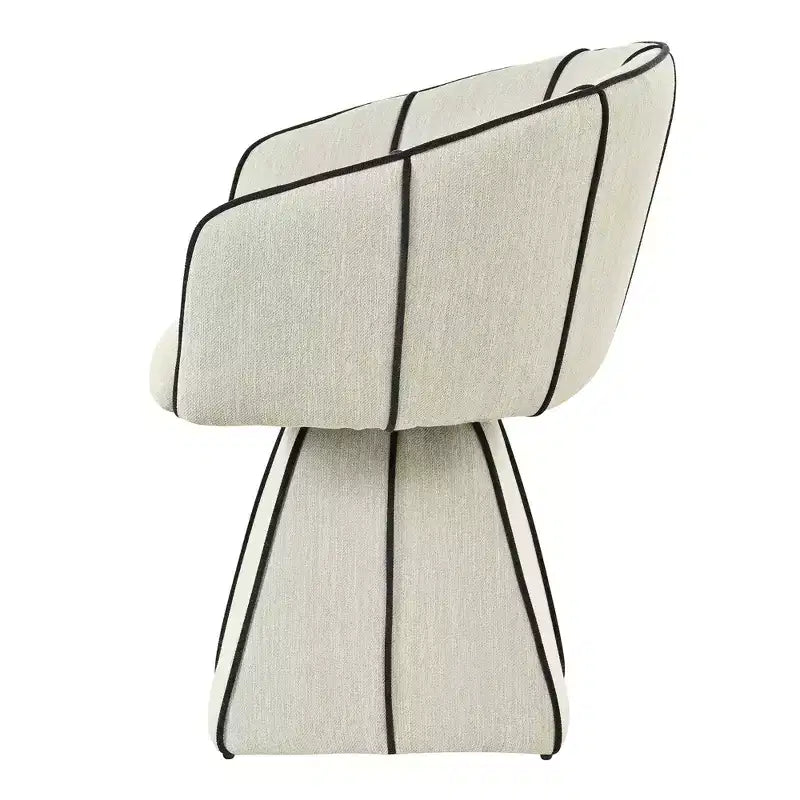 Christopher Knight Home Laleh Chaises de salle à manger pivotantes modernes en métal et bois avec dossier baquet (lot de 2)