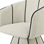 Christopher Knight Home Laleh Chaises de salle à manger pivotantes modernes en métal et bois avec dossier baquet (lot de 2)