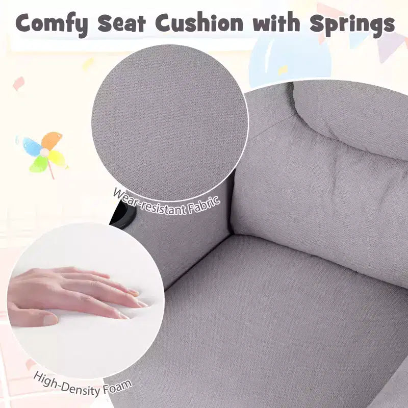 Fauteuil inclinable pour enfants Costway avec porte-gobelet, dossier et repose-pieds réglables pour garçons et filles Rose+Blanc/Multicolore/Zèbre/Camouflage/Marron/Gris/Rose