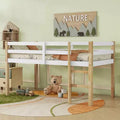 MAYEERTY King Bed Frame Soft-Close Drawers High Weight Capacity Solid Rubberwood