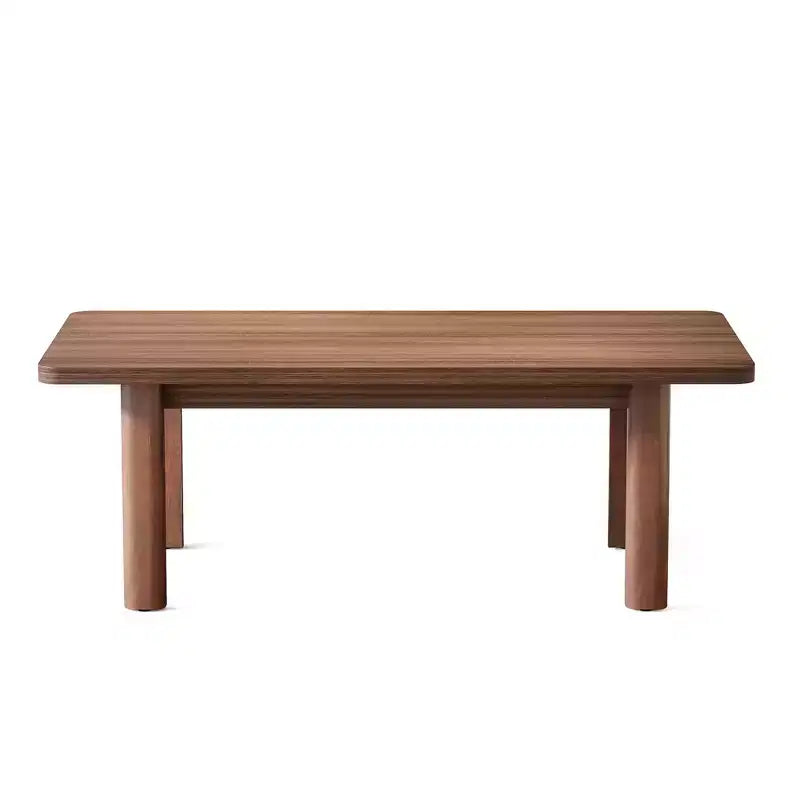 MAYEERTY 63 Table à manger de ferme marron, table de cuisine rectangulaire facile à monter pour 4 à 6 personnes