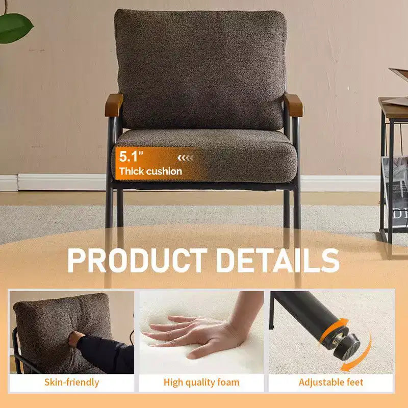 Karl Home 2 fauteuils d'appoint modernes pour le salon