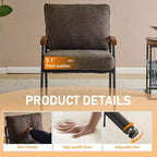 Karl Home 2 fauteuils d'appoint modernes pour le salon