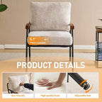 Karl Home 2 fauteuils d'appoint modernes pour le salon