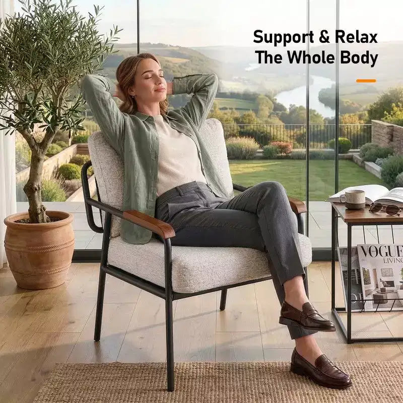 Karl Home 2 fauteuils d'appoint modernes pour le salon
