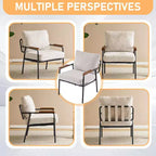 Karl Home 2 fauteuils d'appoint modernes pour le salon