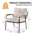 Karl Home 2 fauteuils d'appoint modernes pour le salon
