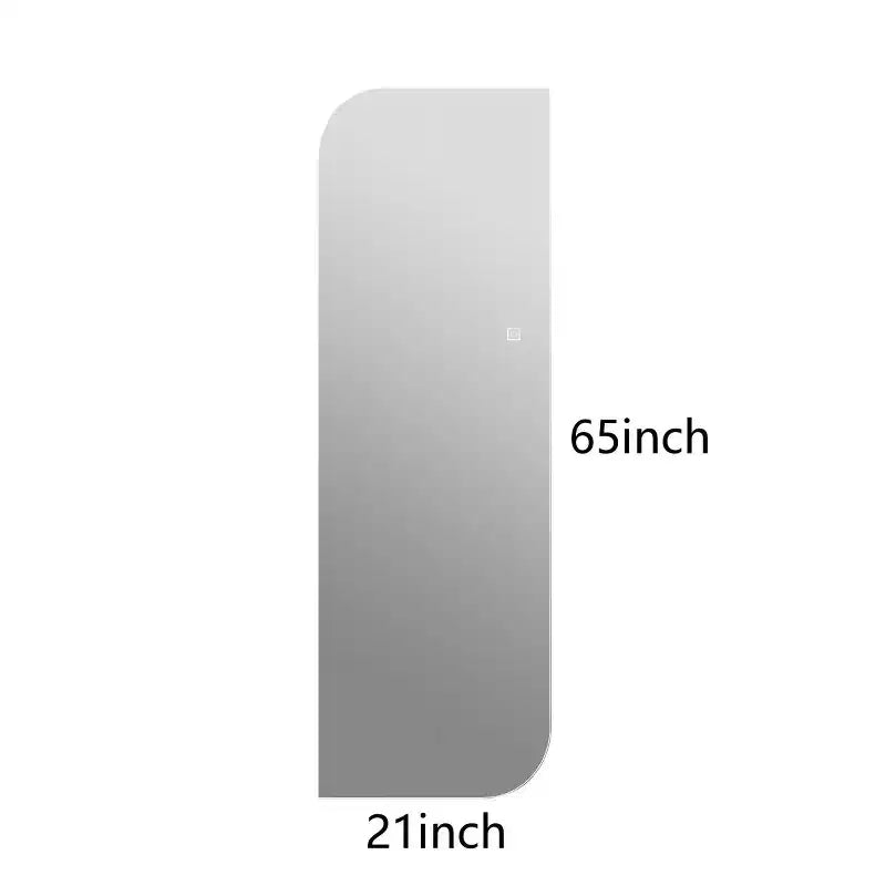 Miroir mural LED pleine longueur avec lumière, forme irrégulière, miroir de courtoisie moderne pour chambre à coucher, entrée, dressing-Panipeachy