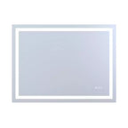 SUMERAIN 40x30 Miroir Mural de Salle de Bain Fonction Mémoire Anti-buée ETL 90CRI Miroir de Maquillage Verre Trempé