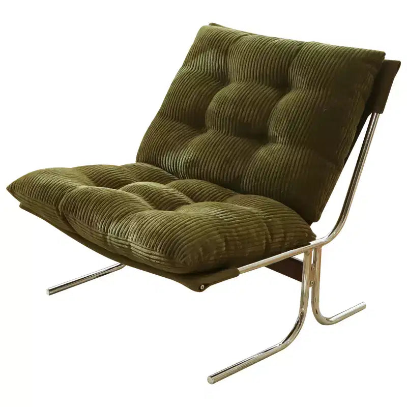 Fauteuil d'appoint rembourré GDFStudio Joshua moderne surdimensionné avec cadre en métal