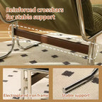 Fauteuil d'appoint rembourré GDFStudio Joshua moderne surdimensionné avec cadre en métal
