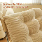 Fauteuil d'appoint rembourré GDFStudio Joshua moderne surdimensionné avec cadre en métal