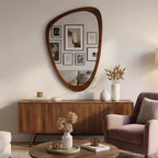Miroir mural moderne de forme irrégulière 24 x 36, Miroir décoratif pour la maison, la salle de bain, la chambre à coucher - Panipeachy