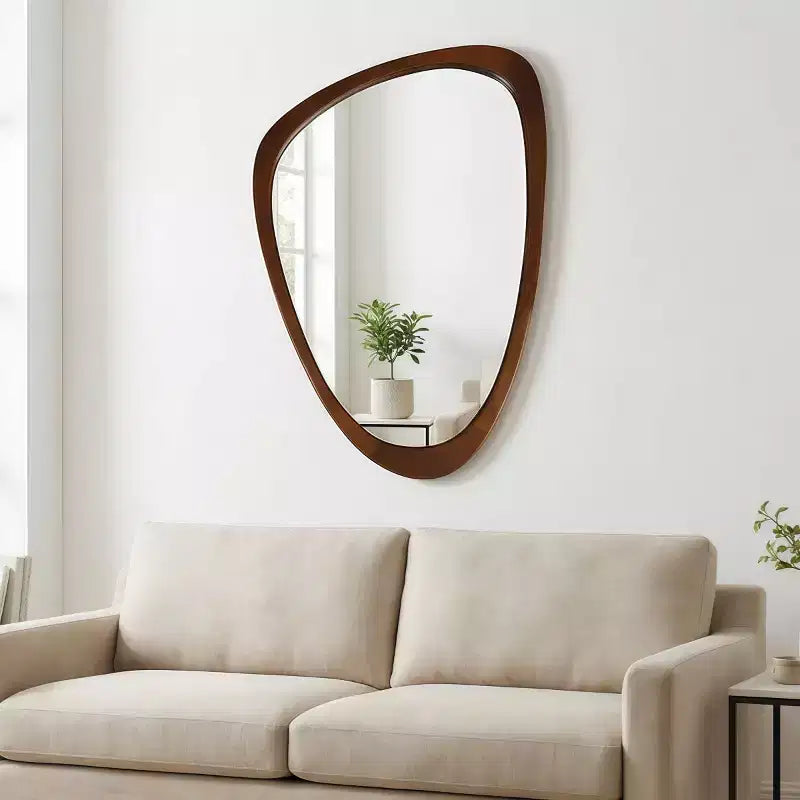 Miroir mural moderne de forme irrégulière 24 x 36, Miroir décoratif pour la maison, la salle de bain, la chambre à coucher - Panipeachy