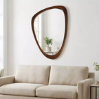 Miroir mural moderne de forme irrégulière 24 x 36, Miroir décoratif pour la maison, la salle de bain, la chambre à coucher - Panipeachy
