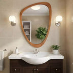 Miroir mural moderne de forme irrégulière 24 x 36, Miroir décoratif pour la maison, la salle de bain, la chambre à coucher - Panipeachy