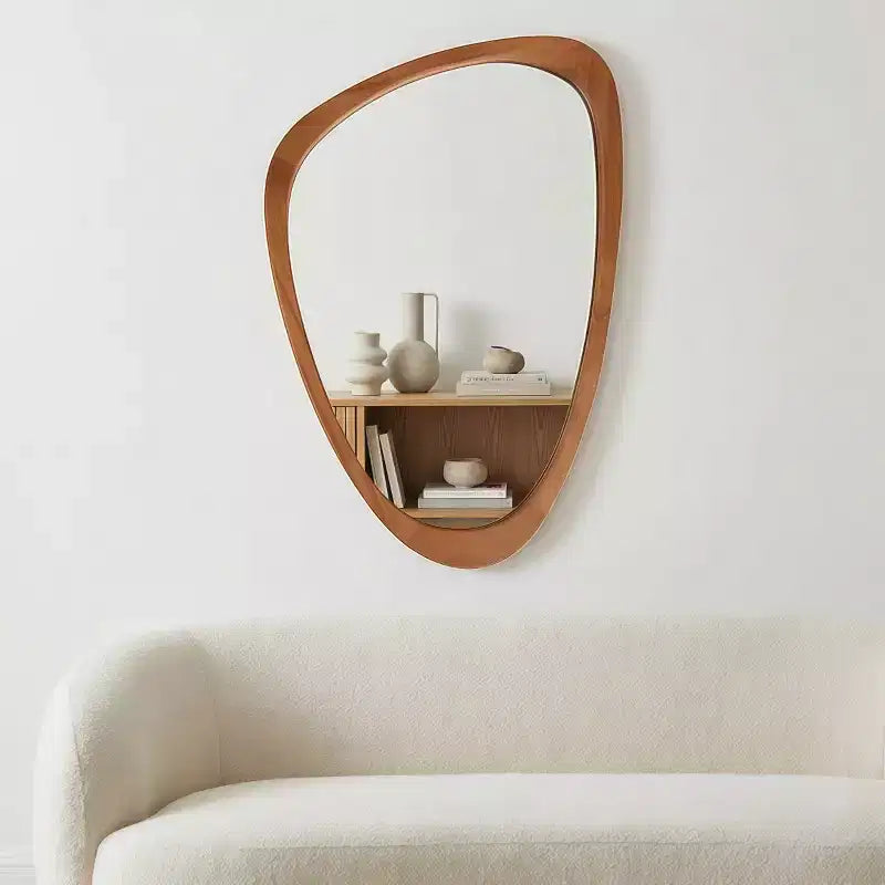 Miroir mural moderne de forme irrégulière 24 x 36, Miroir décoratif pour la maison, la salle de bain, la chambre à coucher - Panipeachy