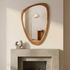 24 x 36 Modern Irregular Shape Wall Mirror, Decorative Accent Mirror for Home, Bathroom, Bedroom-Panipeachy