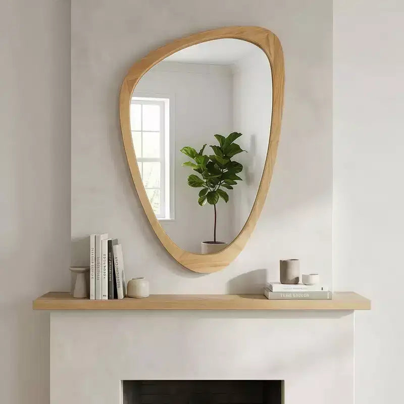 Miroir mural moderne de forme irrégulière 24 x 36, Miroir décoratif pour la maison, la salle de bain, la chambre à coucher - Panipeachy
