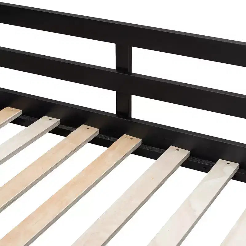 Lit mezzanine complet Luxystar avec bureau d'ordinateur éclairé, tablette de clavier, étagères de rangement et rideau occultant