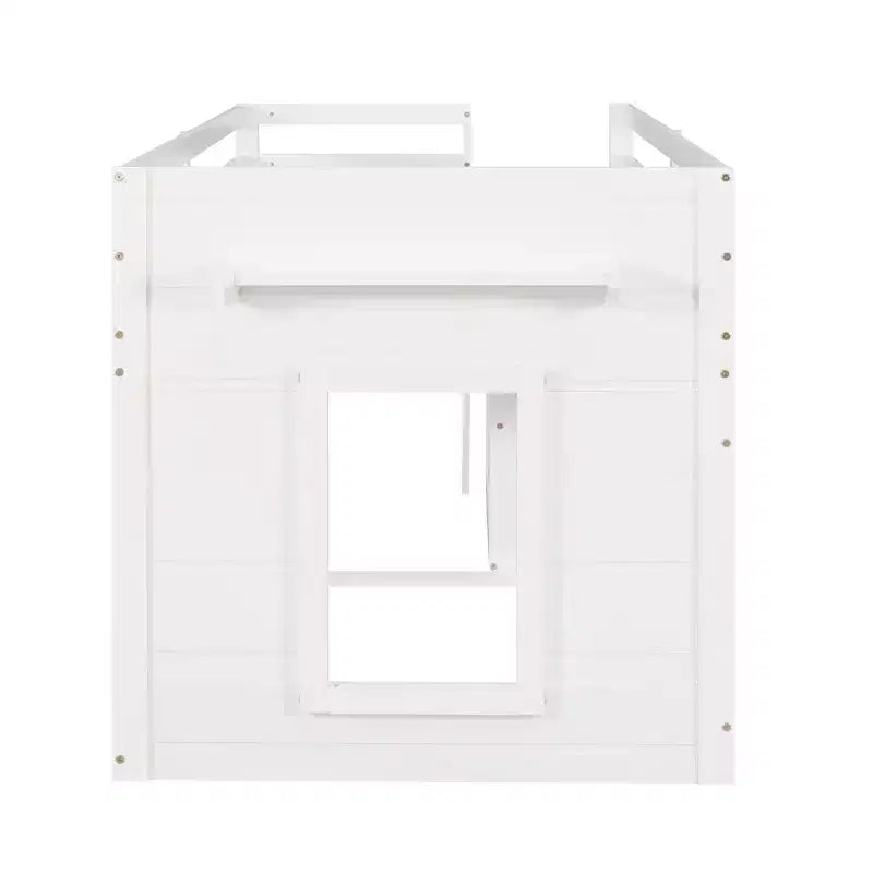 Cadre de lit mezzanine simple en bois Luxystar avec 3 tiroirs et une étagère