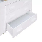 Cadre de lit mezzanine simple en bois Luxystar avec 3 tiroirs et une étagère
