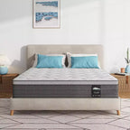 Serweet 8 inch 5-Zone Fiberglass-Free Mattress - Compatible with Platform Bed, Box Spring, or Slat Base