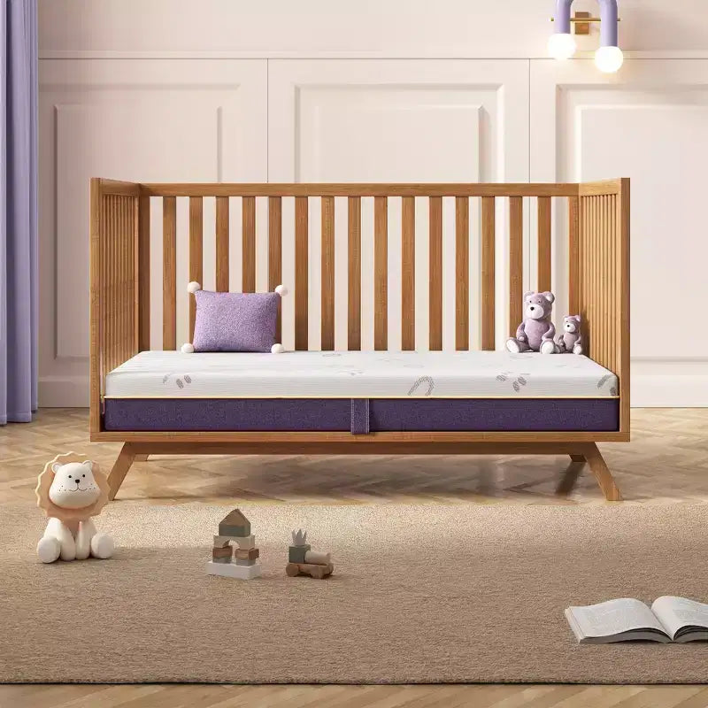 Matelas de lit de bébé Sersper - Doux, sûr et respirant avec mousse à mémoire de forme rafraîchissante