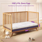 Matelas de lit de bébé Sersper - Doux, sûr et respirant avec mousse à mémoire de forme rafraîchissante