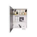 Armoire de toilette en aluminium FAMYYT de 66 cm (26 po) de large x 51 cm (20 po) de haut avec miroir et éclairage, antibuée, facile à installer