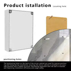 Armoire de toilette en aluminium FAMYYT de 66 cm (26 po) de large x 51 cm (20 po) de haut avec miroir et éclairage, antibuée, facile à installer