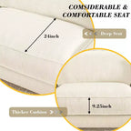 Dyonery 119 Canapé d'angle modulable convertible, Tissu CHENILLE, Canapé d'angle moderne surdimensionné avec assise profonde, Montage sans outils, Vert