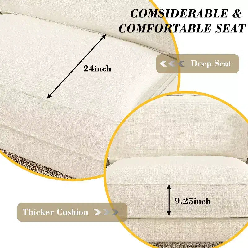 Dyonery 119 Canapé d'angle modulable convertible, Tissu CHENILLE, Canapé d'angle moderne surdimensionné avec assise profonde, Montage sans outils, Vert