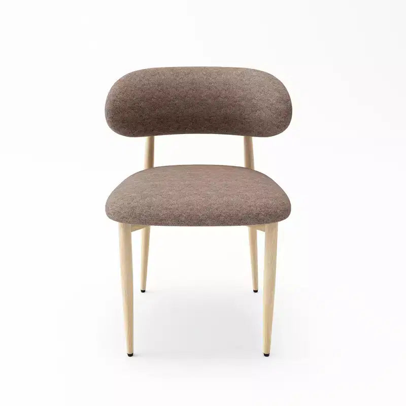 Chaises de salle à manger modernes rembourrées en métal GDFStudio Adanna avec dossier incurvé (lot de 4)