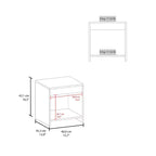 Conçue à la fois pour le style et la fonctionnalité, cette table de chevet noire de 16,5 po de hauteur avec 1 étagère spacieuse est une table de chevet compacte qui vous aide à organiser votre espace.