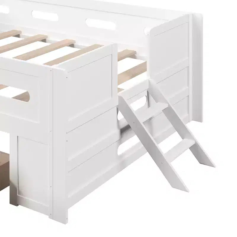 Lit plateforme en bois Martin GDFStudio avec garde-corps et tiroir