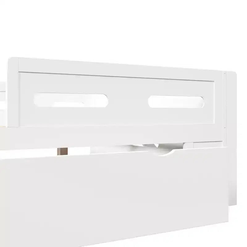 Lit plateforme en bois Martin GDFStudio avec garde-corps et tiroir