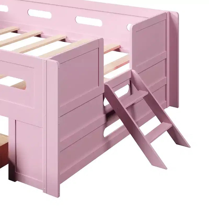 Lit plateforme en bois Martin GDFStudio avec garde-corps et tiroir