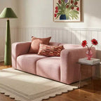 Canapé de salon moderne 2 places, canapé Bouclé Cloud avec assise profonde, canapé compact pour petits espaces de vie - Panipeachy