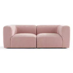 Canapé de salon moderne 2 places, canapé Bouclé Cloud avec assise profonde, canapé compact pour petits espaces de vie - Panipeachy