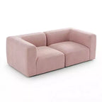 Canapé de salon moderne 2 places, canapé Bouclé Cloud avec assise profonde, canapé compact pour petits espaces de vie - Panipeachy