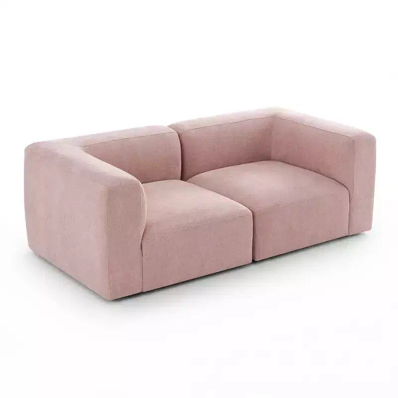 Canapé de salon moderne 2 places, canapé Bouclé Cloud avec assise profonde, canapé compact pour petits espaces de vie - Panipeachy